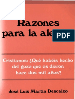 Martin Descalzo, Jose Luis - Razones para La Alegria