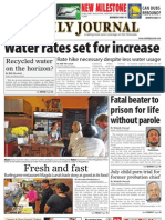 Water Rates Set For Increase: Nneeww Mmiilleessttoonnee