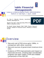 2009-04-01 Towards Evidence-Based Public Administration Reform in Viet Nam