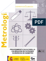 Di-016 Calibracion Patrones Cilindricos de Diametro