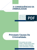 Causas e Consequências Da Criminalidade