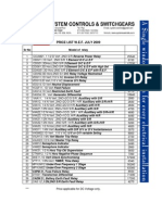 Areva Pricelist-Lv Switchgear