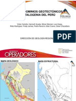 Mapa de Dominios Geotectónicos y Metalogenia Del Peru