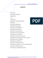 Ejercicios de Mecanica de Materiales (Estatica)