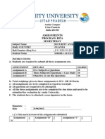 Assignments: Program: Bfia Semester-Iv