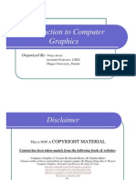 Introduction To Computer Graphics: Organized by