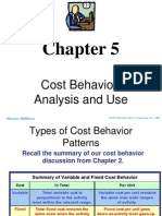 Cost Behavior: Analysis and Use