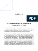 Unidad 3 INVESTIGACION DE OPERACIONES