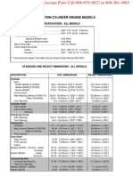 Common Specifications For Briggs & Stratton Vanguard Ohv V-Twin Cylinder Engine Models