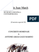 Arias Gago - Marino, Antonio - Concierto Homenaje, Fundación Juan March