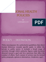 National Health Policies 2 ND Year