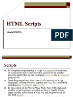 HTML Scripts: Javascripts