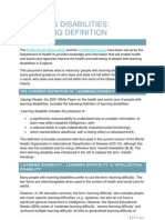 Learning Disability Criteria