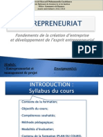 Cours D'entrepreneuriat