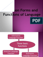 Forms and Functions of Language