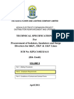 The Kenya Power and Lighting Company Limited Technical Specifications