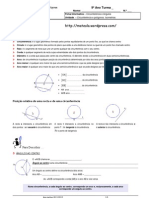 Ficha Informativa Circunferencia e Angulos