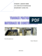 Travaux Pratiques de Materiaux de Constructions