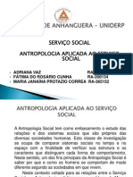 Trabalho de Antropologia Aplicada Ao Servico Social 2