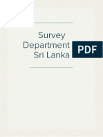 Survey Department of Sri Lanka - Report