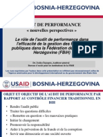 AUDIT DE PERFORMANCE Nouvelles Perspectives