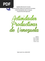 Actividades Economicas de Venezuela