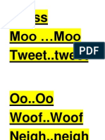 Ss..ss Moo Moo Tweet..tweet