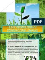 3.3.3 Tecnologia y Produccion Limpias, 3.3.4 Ecodiseno