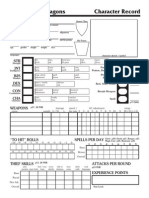 DND Player Character Sheet