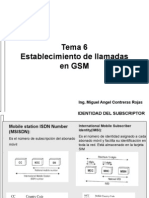 SM. Tema 7.. GSM. Establecimiento de Llamadas