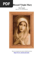 Cross Stitch Patron. Virgin Mary.