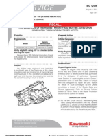 2011 - 2012 Kawasaki ZX10R Recall