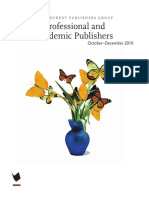 Winter 2010 Professional and Academic Publishers Catalog