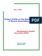 Investment Office ANRS: Project Profile On The Establishment of Bicycle Assembling Plant