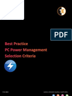 Best Practice PC Power Management Selection Criteria