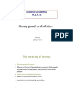 Money Growth and Inflation: The Meaning of Money