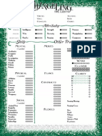 Changeling The Lost - Character Sheet