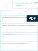 CAT Quant Test Paper 5