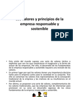 Los Valores y Principios de La Empresa Responsable