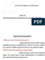 CH 4 Synchronization Models of Memory Consistency