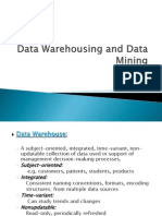 Data Warehousing and Data Mining