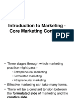 Introduction To Marketing - Core Marketing Concepts