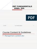 Lec-1 28.01.2008 Management Fundamentals