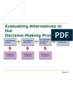 Evaluating Alternatives