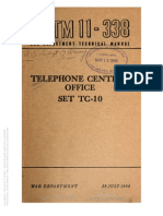 TM 11-338 Telephone Office Central Office Set TC-10