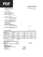 Calculo para Redes de Agua Potable