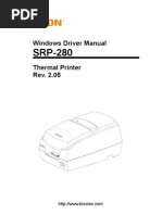 SRP-280 Windows Driver Manual English Rev 2 05