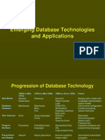 Emerging Database Technologies and Applications