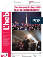 L'hebdo Des Socialistes N°698 - Une Avancée Irréversible, Une Loi de La République