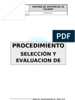 Evaluacion de Proveedores